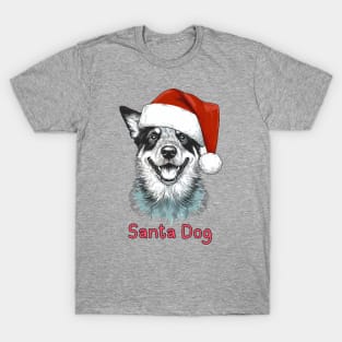 Santa Dog - Australian Cattle Dog T-Shirt